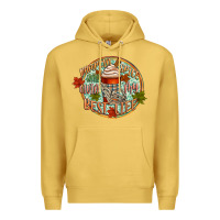 Antique Gold pumpkin spice and livin my best life Premium Hoodie - CowGirlArtShop