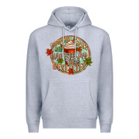 Heather Grey pumpkin spice and livin my best life Premium Hoodie - CowGirlArtShop