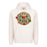 Pale Pink pumpkin spice and livin my best life Premium Hoodie - CowGirlArtShop