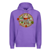 Purple pumpkin spice and livin my best life Premium Hoodie - CowGirlArtShop