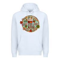 White pumpkin spice and livin my best life Premium Hoodie - CowGirlArtShop
