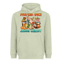 Pumpkin Spice And Jesus Christ Heavyweight Hoodie | Teevron