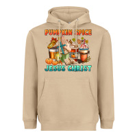 Mushroom pumpkin spice and jesus christ Heavyweight Hoodie - CowGirlArtShop