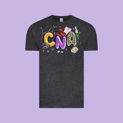Cna Mardi Gras Vintage Tee Designed By Maliassmallbusiness