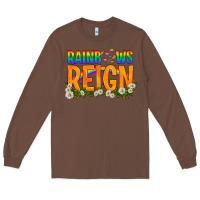 Chestnut LGBTQ+ Rainbows Reign Long Sleeve Tee - BundleAndBundleShop