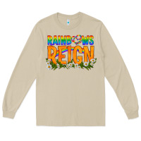 Mushroom LGBTQ+ Rainbows Reign Long Sleeve Tee - BundleAndBundleShop