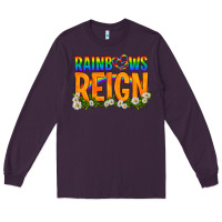 Plum LGBTQ+ Rainbows Reign Long Sleeve Tee - BundleAndBundleShop