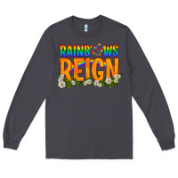 Smoke LGBTQ+ Rainbows Reign Long Sleeve Tee - BundleAndBundleShop
