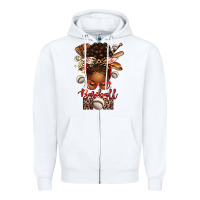 White Baseball Mom Afro Messy Bun Zipper Hoodie - texasbilliewilder