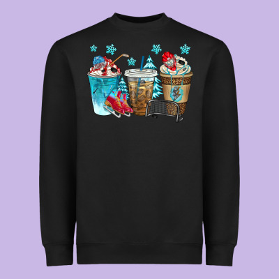 Hockey Coffee Cups Bbs Heavyweight Sweatshirt Designed By Bundleandbundleshop
