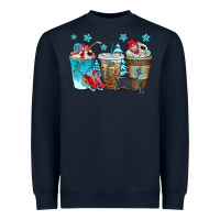Navy hockey coffee cups bbs Heavyweight Sweatshirt - BundleAndBundleShop