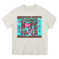 Cream strength hope faith Heavy Core Tee - JahusDesignShop