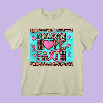 Strength Hope Faith Heavy Core Tee Designed By Jahusdesignshop