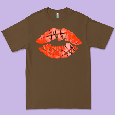 Basketball Lips Premium Tee Designed By Adodesignshop
