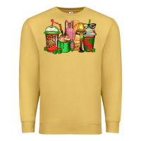 Antique Gold christmas movie coffee cups Premium Sweatshirt - CowGirlArtShop