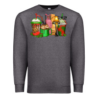 Charcoal Heather christmas movie coffee cups Premium Sweatshirt - CowGirlArtShop