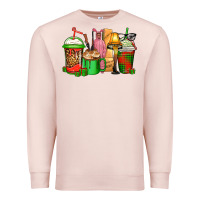 Pale Pink christmas movie coffee cups Premium Sweatshirt - CowGirlArtShop