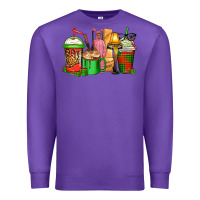 Purple christmas movie coffee cups Premium Sweatshirt - CowGirlArtShop