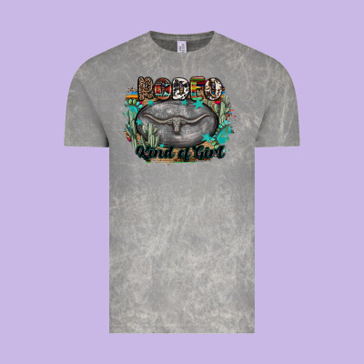 Rodeo Kind Of Girl Vintage Tee Designed By Maliassmallbusiness