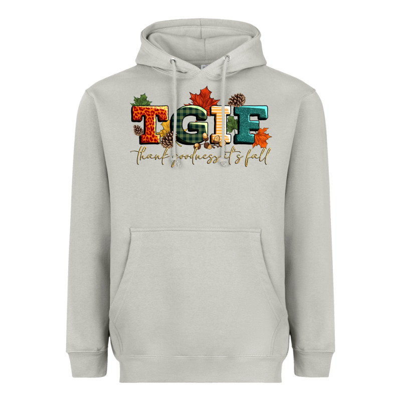 Tgif Thank Goodness Its Fall Heavyweight Hoodie by CowGirlArtShop | Teevron