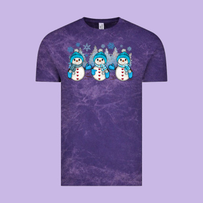 Snowman Winter Vintage Tee Designed By Jahusdesignshop