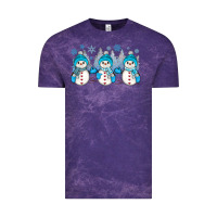 Cloud Purple snowman winter Vintage Tee - JahusDesignShop