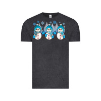 Vintage Black snowman winter Vintage Tee - JahusDesignShop