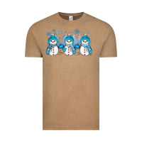 Vintage Coffee snowman winter Vintage Tee - JahusDesignShop