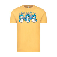Vintage Mustard snowman winter Vintage Tee - JahusDesignShop