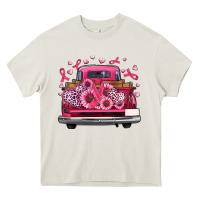 Cream breast cancer farm truck Heavy Core Tee - Artiststas
