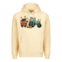 Pina Colada thanksgiving tractor Premium Hoodie - CowGirlArtShop