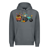 Rock thanksgiving tractor Premium Hoodie - CowGirlArtShop