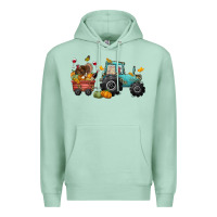 Seafoam thanksgiving tractor Premium Hoodie - CowGirlArtShop