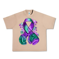 Burro purple and green anal cancer with boxing gloves na Urban Heavy Tee - NancyCooperArtShop