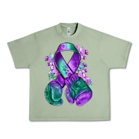 Oil Green purple and green anal cancer with boxing gloves na Urban Heavy Tee - NancyCooperArtShop