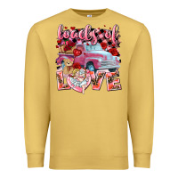Antique Gold Loads of love Valentine's Day truck Premium Sweatshirt - HowdyJamesFarm