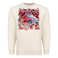 Sandshell Loads of love Valentine's Day truck Premium Sweatshirt - HowdyJamesFarm