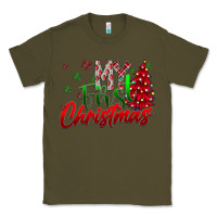 Army Green my first Christmas Classic Tee - CowhideDigitalArt
