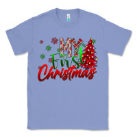 Colony Blue my first Christmas Classic Tee - CowhideDigitalArt