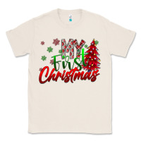 Natural my first Christmas Classic Tee - CowhideDigitalArt