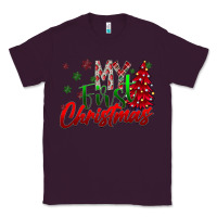 Plum my first Christmas Classic Tee - CowhideDigitalArt