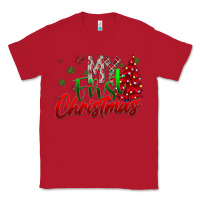 Red my first Christmas Classic Tee - CowhideDigitalArt