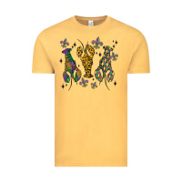 Vintage Mustard mardi gras crawfish Vintage Tee - MaliasSmallBusiness