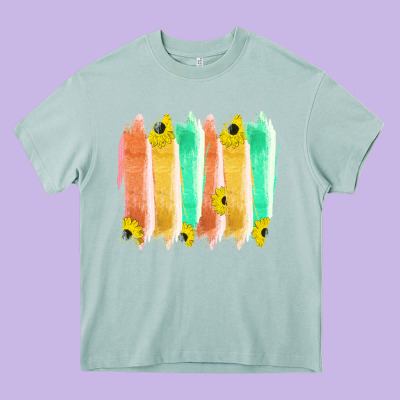 Western Color Farm Life Brush Strokes Heavy Core Tee Designed By Bettercallsaul
