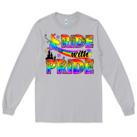 Moon Dust Western LGBTQ+ Ride With Pride Long Sleeve Tee - BundleAndBundleShop