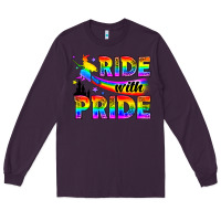 Plum Western LGBTQ+ Ride With Pride Long Sleeve Tee - BundleAndBundleShop