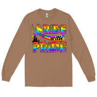 Toasted Coconut Western LGBTQ+ Ride With Pride Long Sleeve Tee - BundleAndBundleShop