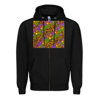 Black Mardi Gras Zipper Hoodie - NancyCooperArtShop