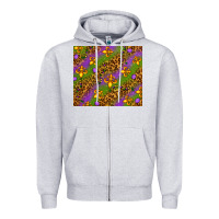 Heather Grey Mardi Gras Zipper Hoodie - NancyCooperArtShop