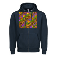Navy Mardi Gras Zipper Hoodie - NancyCooperArtShop